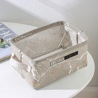 Корзина для мелочей Доляна «Мрамор», 23×16×12 см, цвет серый - фото 7083739