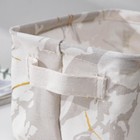 Корзина для мелочей Доляна «Мрамор», 23×16×12 см, цвет серый - Фото 8