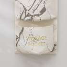 Органайзер подвесной с карманами Доляна «Мрамор», 3 отделения, 20×58 см, цвет бежевый - Фото 2