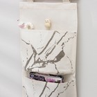 Органайзер подвесной с карманами Доляна «Мрамор», 3 отделения, 20×58 см, цвет бежевый - фото 8193418
