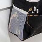 Органайзер подвесной с карманами Доляна «Мрамор», 3 отделения, 31×11×27 см, цвет чёрный - Фото 5