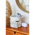 Корзина для хранения с ручками Доляна «Мрамор», 20×20×24 см, цвет бело-серый - Фото 5