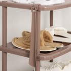 Этажерка для обуви «Паола», 5 ярусов, 49×31×102 см, цвет коричневый - Фото 4