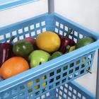 Этажерка напольная 3-х секционная «Элиза», на колёсиках, цвет МИКС - Фото 4