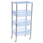 Этажерка напольная 3-х секционная «Элиза», на колёсиках, цвет МИКС - Фото 6