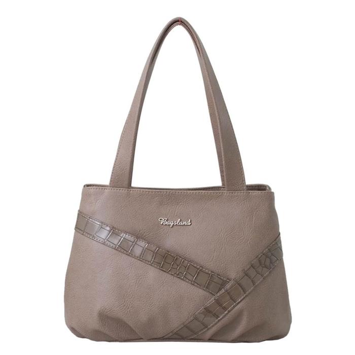 Сумка-мешок, отдел на молнии, наружный карман, цвет бежевый