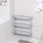 Этажерка напольная узкая «Джулия», 3-х секционная, на колёсиках, МИКС - Фото 1