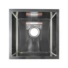 Мойка кухонная GERHANS K34444, врезная, 440×440×220 мм, толщина 1.0 мм, с сифоном - Фото 1
