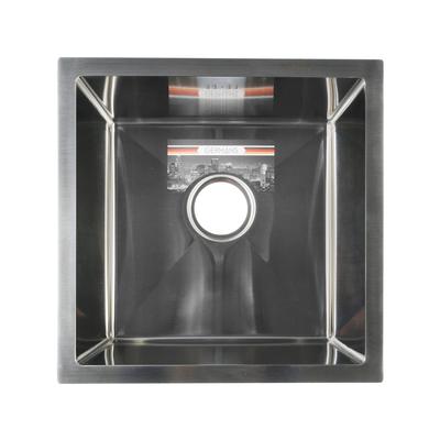 Мойка кухонная GERHANS K34444, врезная, 440×440×220 мм, толщина 1.0 мм, с сифоном