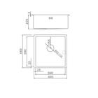 Мойка кухонная GERHANS K34444, врезная, 440×440×220 мм, толщина 1.0 мм, с сифоном - Фото 10