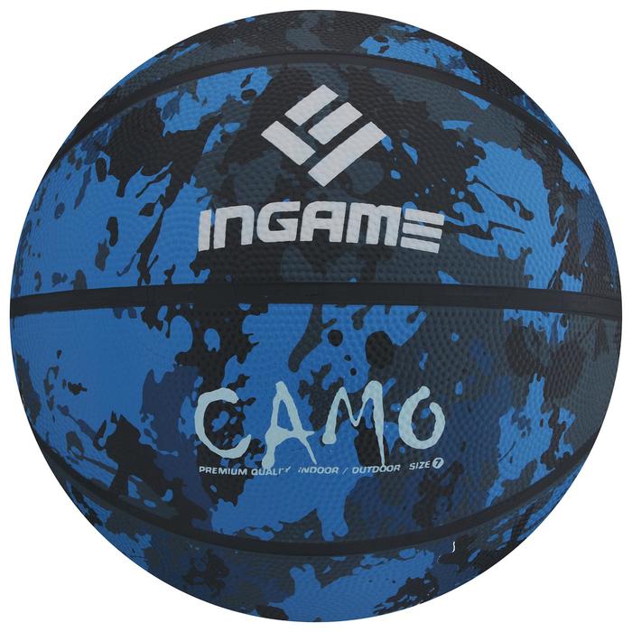 Мяч баскетбольный INGAME CAMO №7 синий - Фото 1