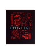 Предметная тетрадь по английскому языку Calligrata «СуперНеон», 48 листов, в клетку, со справочным материалом, обложка из мелованного картона - Фото 4