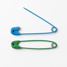 Булавки английские, 31 мм, 10 шт., цвет разноцветный - Фото 3