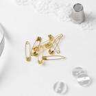 Булавки английские, 28 мм, 10 шт., цвет золотой - Фото 2