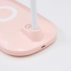 Лампа настольная 16267/1PK LED 3Вт 3 режима USB розовый 9,7х18х43 см - фото 804487120