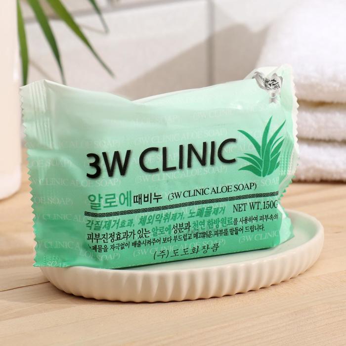 Мыло кусковое 3W CLINIC Dirt Soap, алоэ, 150 г - Фото 1