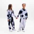 Костюм детский (свитшот, брюки) MINAKU: Casual Collection синий, рост 128 см - Фото 1