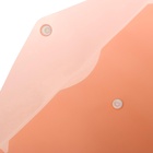 Папка-конверт на кнопке А5, 150 мкм, Calligrata Standard, прозрачная, оранжевая - Фото 3