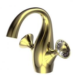 

Смеситель для раковины BRAVAT Swan F14287G-ENG, двухвентильный, латунь, золото