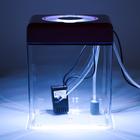 Аквариум куб в комплекте с биологическим фильтром, бесшумным компрессором и светильником LED, 5 л - Фото 1