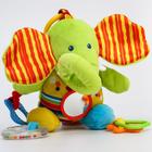 Подвеска мягкая на кроватку/коляску Крошка Я «Слоник», шуршалка, прорезыватель, от 3 мес. - Фото 7