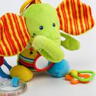 Подвеска мягкая на кроватку/коляску Крошка Я «Слоник», шуршалка, прорезыватель, от 3 мес. - Фото 5