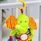 Подвеска мягкая на кроватку/коляску Крошка Я «Слоник», шуршалка, прорезыватель, от 3 мес. - Фото 6