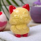 Бомбочка для ванн «Котёнок», персик, 60 г - Фото 1