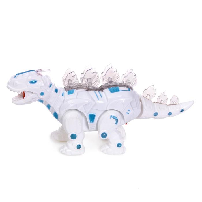 Игрушка на батарейках интерактивная Dinobot, Stegosaurus - фото 1883675297