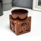Аромалампа керамика "Голова будды на кубе" МИКС 8,4х6,8х6,8 см - Фото 5