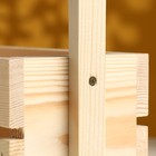 Кашпо деревянное 20×11×25(9) см, с ручкой, с прорезью - фото 23587936