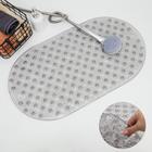 Набор для ванной SAVANNA «Селест», штора 180×180 см, ковёр 38×69 см, серый - Фото 3