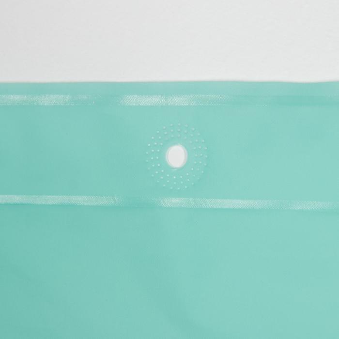 Набор для ванной SAVANNA «Селест»: штора 180×180 см, ковёр 38×69 см, цвет морской волны - фото 1908685480