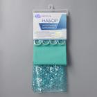 Набор для ванной SAVANNA «Селест», штора 180×180 см, ковёр 38×69 см, морской волны - Фото 6