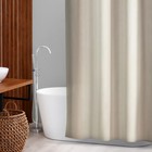 Штора для ванны SAVANNA «Классик», с люверсами, 180×180 см, EVA, цвет бежевый - фото 9243467