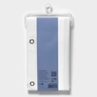 Штора для ванной SAVANNA «Классик», с люверсами, 180×180 см, EVA, белая - Фото 6