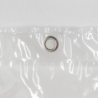 Штора для ванной SAVANNA «Лёд», с люверсами, 180×180 см, PEVA, прозрачная - Фото 2