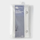 Штора для ванной SAVANNA «Лёд», с люверсами, 180×180 см, PEVA, прозрачная - Фото 5