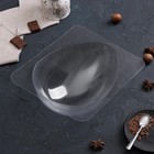 Форма для шоколада и конфет пластиковая «Яйцо», 22×16×8 см, цвет прозрачный - фото 4324178