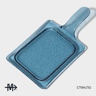 Блюдо стеклянное сервировочное Magistro «Авис», 29,5×15,5×4 см, цвет синий - Фото 2
