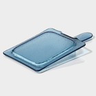 Блюдо стеклянное сервировочное Magistro «Авис», 29,5×15,5×4 см, цвет синий - Фото 4