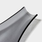 Блюдо сервировочное Magistro «Авис», 32.5×9.5×4 см, стекло, серое - Фото 4