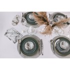Блюдо стеклянное сервировочное Magistro «Мрамор», 23,5×11×0,8 см, цвет белый - фото 4527698