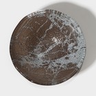 Миска Magistro «Мрамор», d=12,5 см, цвет графит - фото 4324284