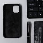 Чехол Krutoff, для iPhone 12 mini, матовый, черный - Фото 2