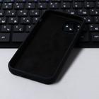 Чехол Krutoff, для iPhone 12 mini, матовый, черный - Фото 3