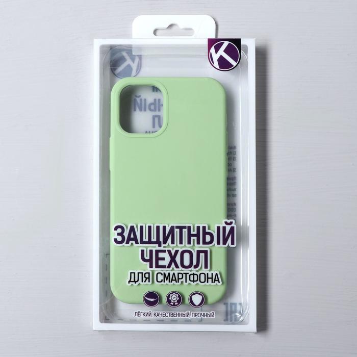 Чехол Krutoff, для iPhone 12 mini, матовый, мятный - фото 51452743