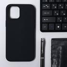 Чехол Krutoff, для iPhone 12 Pro Max, матовый, черный - Фото 1
