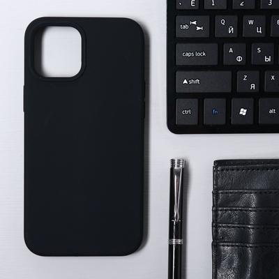 Чехол Krutoff, для iPhone 12 Pro Max, матовый, черный