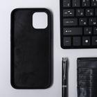 Чехол Krutoff, для iPhone 12 Pro Max, матовый, черный - Фото 2